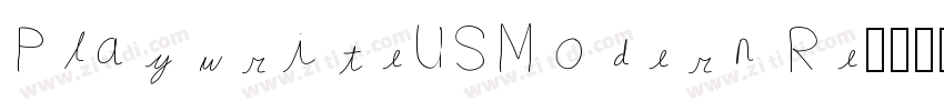 PlaywriteUSModern Re字体转换